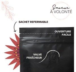 Café Pérou en Grain - Amérique du Sud - Torréfaction Artisanale Française - Paquet 1 kg avec Valve